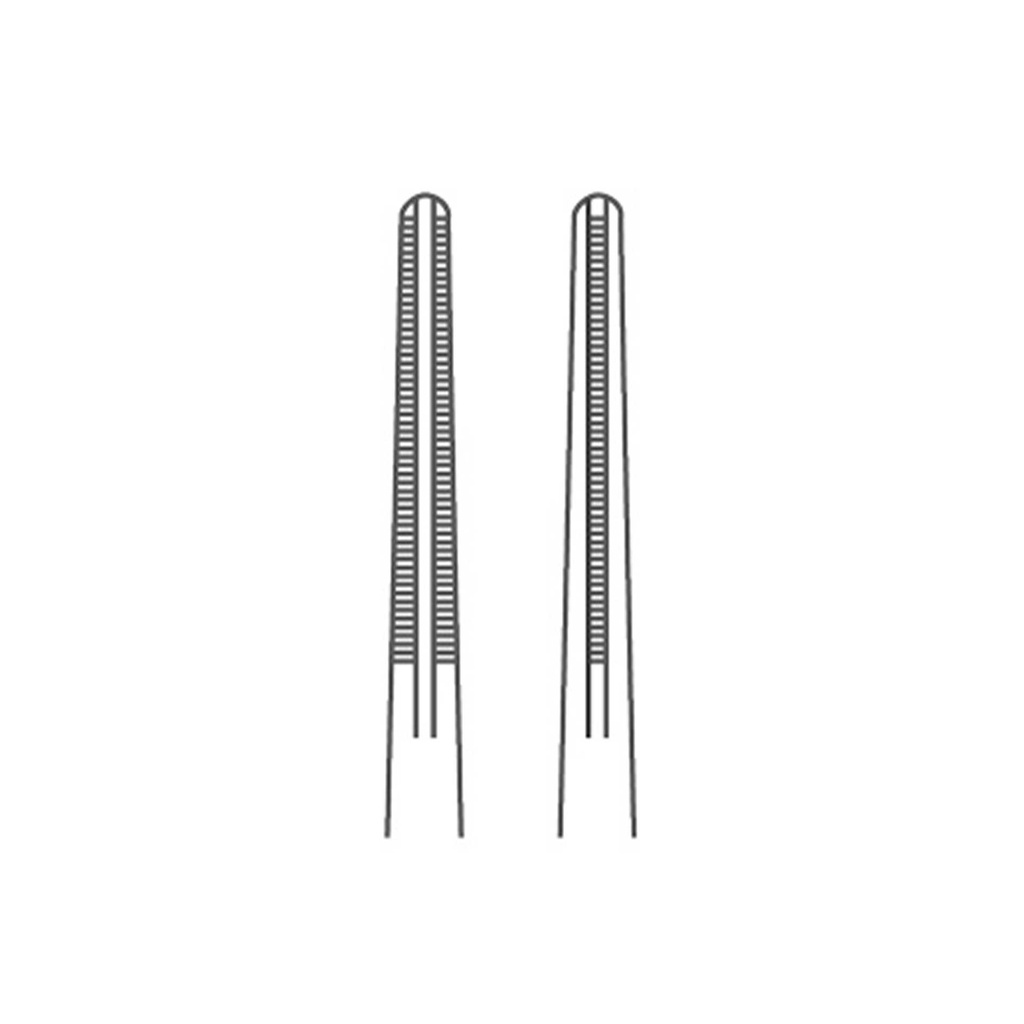 PINCE DE BAKEY MANCHE PLAT DROITE 16 CM