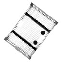 CASSETTE AVEC COUVERCLE 180 x 130 x 35 mm