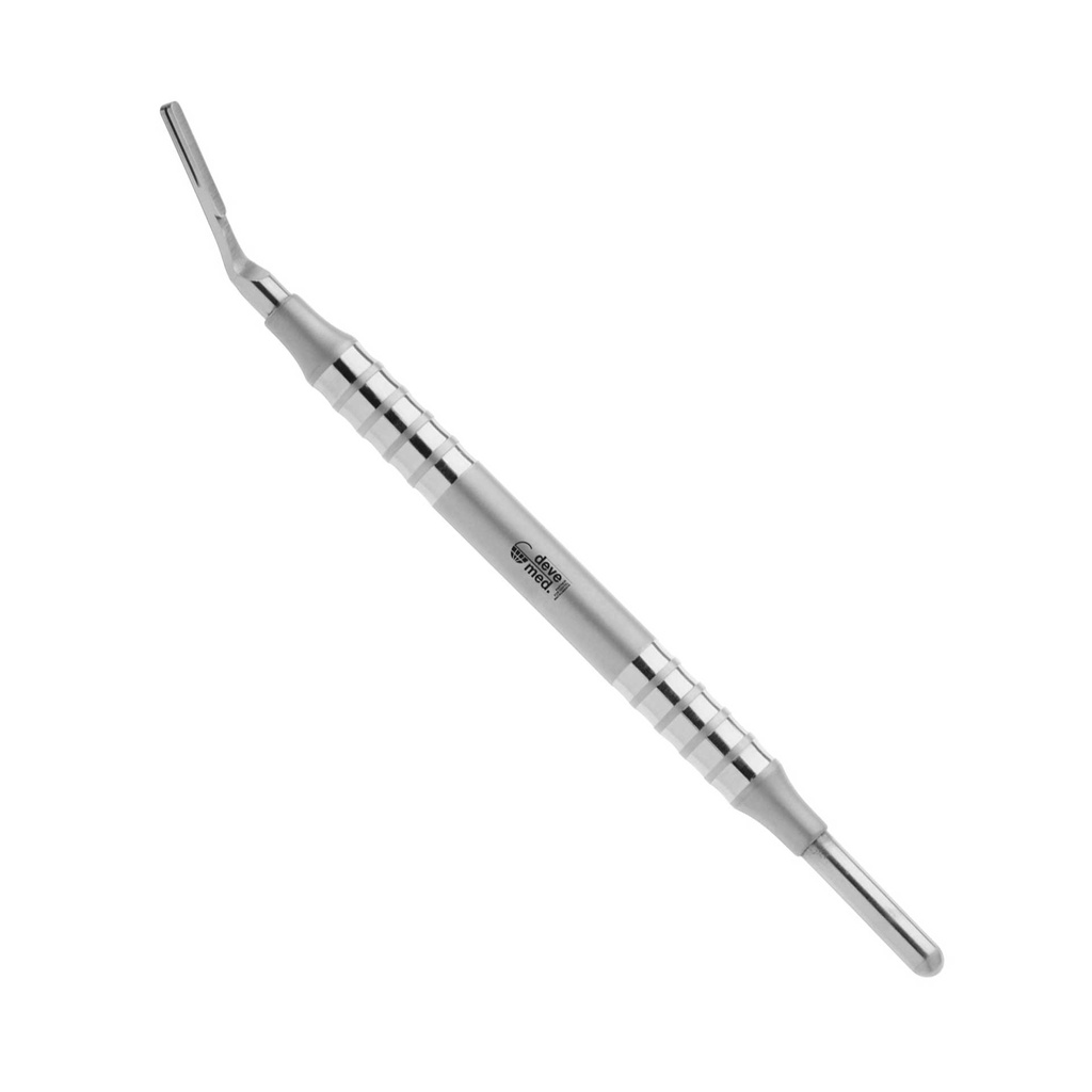 MANCHE BISTOURI ROND ANGULÉ