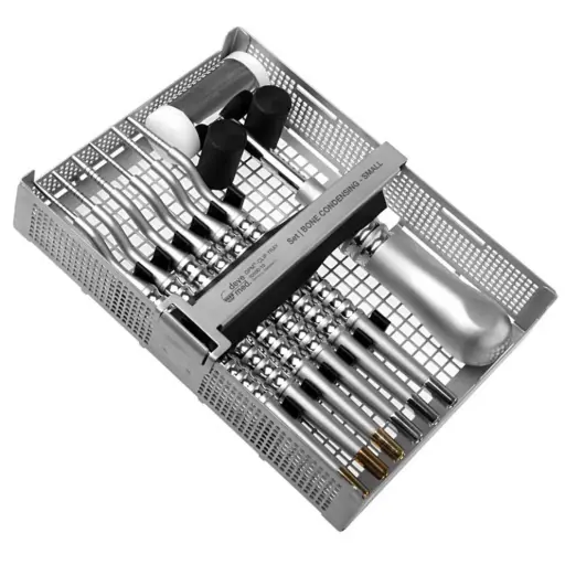 [10100-13] KIT OSTEOTOME : 6 OSTEOTOMES + MAILLET + K7 CLIP